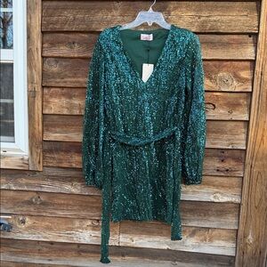 Club L London Elegant Green Dress rave